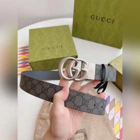 Новейшая модель Gucci из серой парусины и кожи серой текстурой св