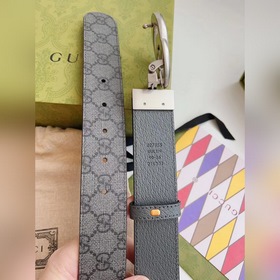 Новейшая модель Gucci из серой парусины и кожи серой текстурой св