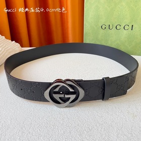 Gucci Классическая модель из импортной кожи теленка с тиснением и