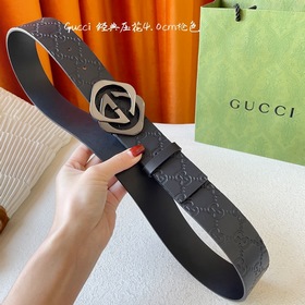 Gucci Классическая модель из импортной кожи теленка с тиснением и
