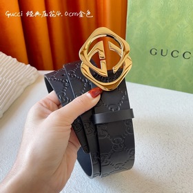 Gucci Классическая модель из импортной кожи теленка с тиснением и
