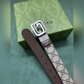 GUCCI Гуччи 3,0 шириной коричневый Supreme холст Бежевый и черный