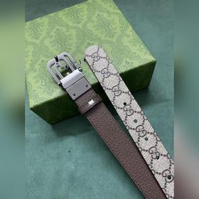 GUCCI Гуччи 3,0 шириной коричневый Supreme холст Бежевый и черный