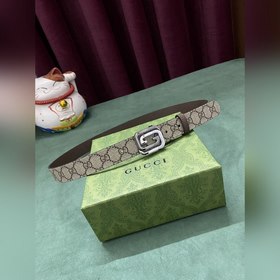 GUCCI Гуччи 3,0 шириной коричневый Supreme холст Бежевый и черный