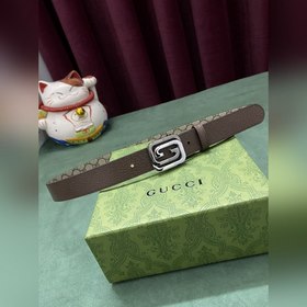 GUCCI Гуччи 3,0 шириной коричневый Supreme холст Бежевый и черный