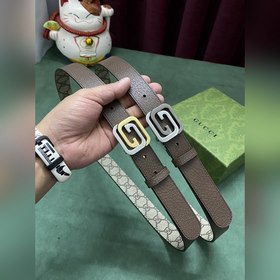 GUCCI Гуччи 3,0 шириной коричневый Supreme холст Бежевый и черный