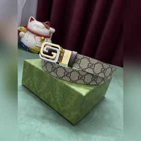 GUCCI Гуччи 3,0 шириной коричневый Supreme холст Бежевый и черный
