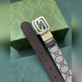 GUCCI Гуччи 3,0 шириной коричневый Supreme холст Бежевый и черный