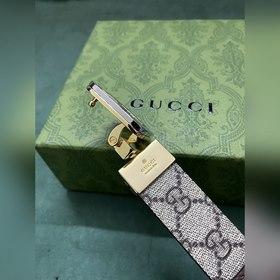 GUCCI Гуччи 3,0 шириной коричневый Supreme холст Бежевый и черный