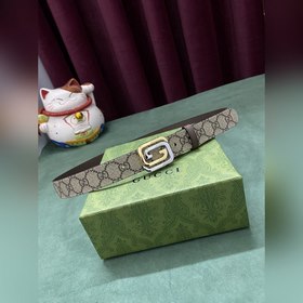 GUCCI Гуччи 3,0 шириной коричневый Supreme холст Бежевый и черный