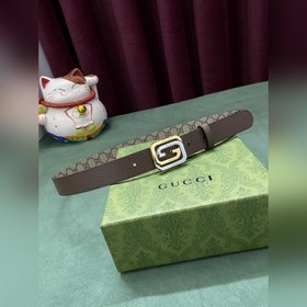 GUCCI Гуччи 3,0 шириной коричневый Supreme холст Бежевый и черный