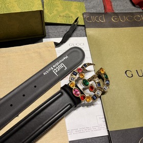 Gucci, ширина 4,0 см, новая модель. Классическая застежка с двойн