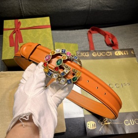 Gucci, ширина 4,0 см, новая модель. Классическая застежка с двойн