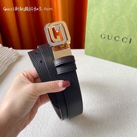 Новинка Gucci： одна сторона из классической черной кожи с текстур