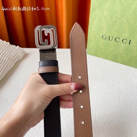 Новинка Gucci： одна сторона из классической черной кожи с текстур