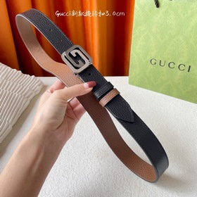 Новинка Gucci： одна сторона из классической черной кожи с текстур