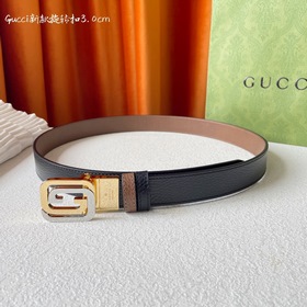 Новинка Gucci： одна сторона из классической черной кожи с текстур