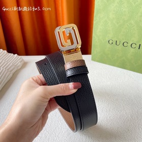 Новинка Gucci： одна сторона из классической черной кожи с текстур