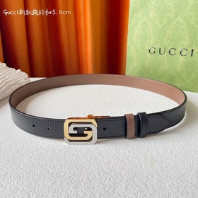 Новинка Gucci： одна сторона из классической черной кожи с текстур