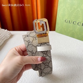 Новинка Gucci： классический принт с одной стороны, импортная кожа