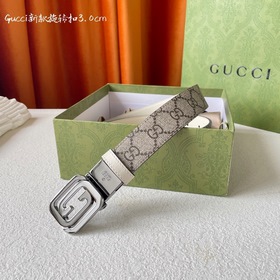 Новинка Gucci： классический принт с одной стороны, импортная кожа