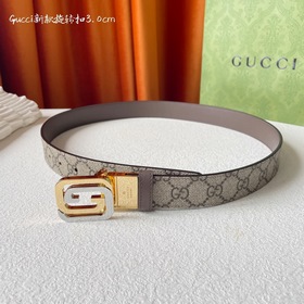 Новинка Gucci： классический принт с одной стороны, импортная кожа