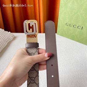 Новинка Gucci： классический принт с одной стороны, импортная кожа