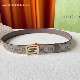 Новинка Gucci： классический принт с одной стороны, импортная кожа