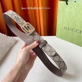 Новинка Gucci： классический принт с одной стороны, импортная кожа