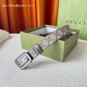 Новинка Gucci： классический принт с одной стороны, импортная кожа