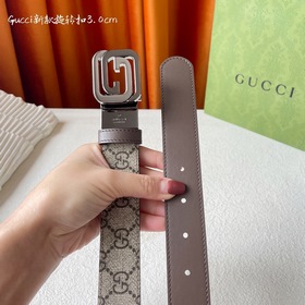 Новинка Gucci： классический принт с одной стороны, импортная кожа