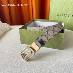 Новинка Gucci： классический принт с одной стороны, импортная кожа