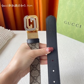 Новинка Gucci： классический принт с одной стороны, импортная кожа