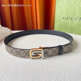 Новинка Gucci： классический принт с одной стороны, импортная кожа