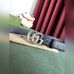 Gucci 3,0-дюймовый ремень из тисненной кожи с принтом из серии Ma