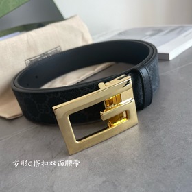 Новейшая модель Gucci из черной ткани GG Supreme и черной кожи, к