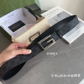 Новейшая модель Gucci из черной ткани GG Supreme и черной кожи, к