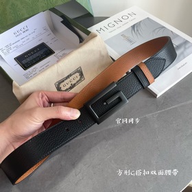 Новейшая модель Gucci, двухсторонняя, из оригинальной кожи, ширин