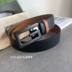 Новейшая модель Gucci, двухсторонняя, из оригинальной кожи, ширин