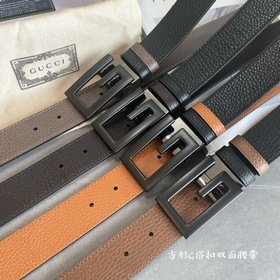 Новейшая модель Gucci, двухсторонняя, из оригинальной кожи, ширин