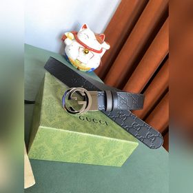 GUCCI Двусторонняя поясная сумка GUCCI 3,7, одна сторона из кожи 