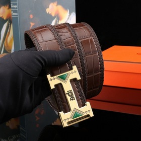 Новая модель Hermes из кожи бычка с текстурой живота, ширина 3,8 