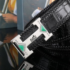 Новая модель Hermes из кожи бычка с текстурой живота, ширина 3,8 