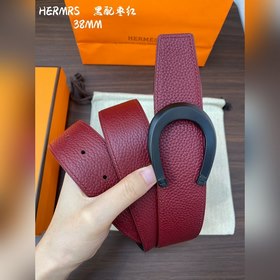 Hermes-H BELT BUCKLE & REVERSIBLE LEATHER STRAP 38 мм, аналог