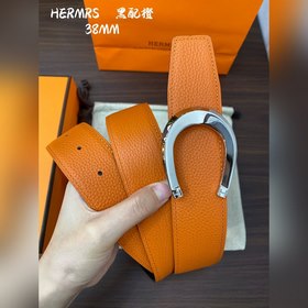 Hermes-H BELT BUCKLE & REVERSIBLE LEATHER STRAP 38 мм, аналог