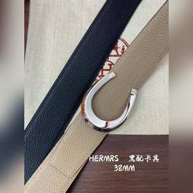 Hermes-H BELT BUCKLE & REVERSIBLE LEATHER STRAP 38 мм, аналог