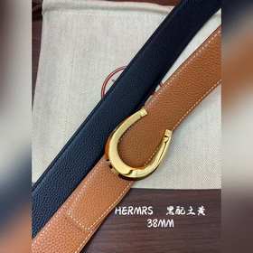 Hermes-H BELT BUCKLE & REVERSIBLE LEATHER STRAP 38 мм, аналог