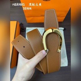 Hermes-H BELT BUCKLE & REVERSIBLE LEATHER STRAP 38 мм, аналог