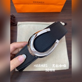 Hermes-H BELT BUCKLE & REVERSIBLE LEATHER STRAP 38 мм, аналог