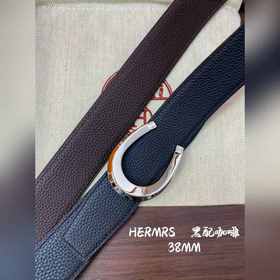 Hermes-H BELT BUCKLE & REVERSIBLE LEATHER STRAP 38 мм, аналог